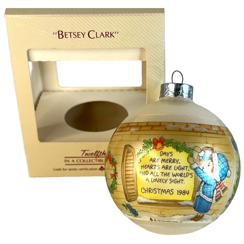 1984 Hallmark Keepsake Ornament Betsey Clark Christmas 12th In Series Box Vintag